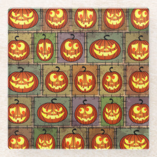 Shabby Halloween, Vintager Hintergrund. Glasuntersetzer