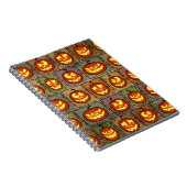 Shabby Halloween, Vintager Hintergrund. Notizblock (Rechte Seite)