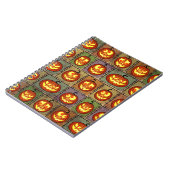 Shabby Halloween, Vintager Hintergrund. Notizblock (Linke Seite)