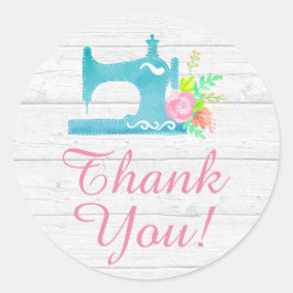 Shabby Hütte Chic Nähen Rustikales Holz Vielen Dan Runder Aufkleber