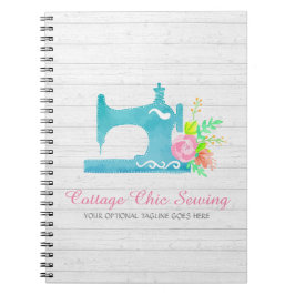 Shabby Hütte Chic Nähmaschine Rustikales Holz Notizblock