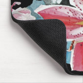 Shabby Lily Lilien Art Computer Mouse Mat Pad Mousepad (Ecke)