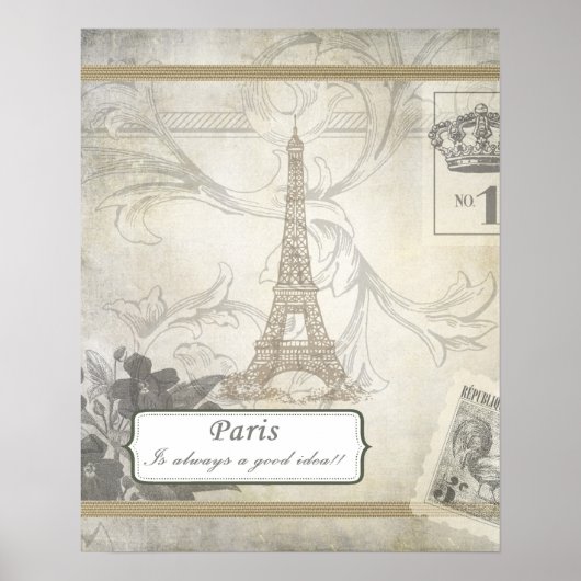 Shabby: Paris ist immer eine gute Idee Poster (Vorne)