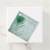 Shabby Peacock Feather Scrapbook Verschönerung Geschenkanhänger (Beispiel)