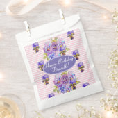 Shabby Pink Pansy Party Cake Fevor Bag Geschenktütchen (Ausgeschnitten)