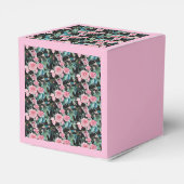 Shabby Pink Rose Blumenkohl Tee Party Kuchen Gefal Geschenkschachtel (Rückseite)