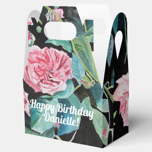 Shabby Pink Rose Blumenkohl Tee Party Kuchen Gefal Geschenkschachtel (Geöffnet)