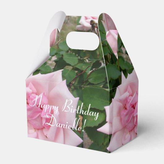 Shabby Pink Rose Blumenkohl Tee Party Kuchen Gefal Geschenkschachtel (Vorderseite)