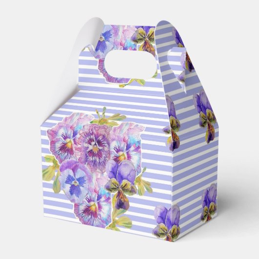 Shabby Pink Rose Blumenkohl Tee Party Kuchen Gefal Geschenkschachtel (Rückseite)