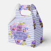 Shabby Pink Rose Blumenkohl Tee Party Kuchen Gefal Geschenkschachtel (Vorderseite)