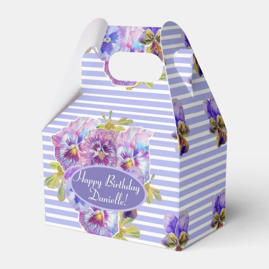 Shabby Pink Rose Blumenkohl Tee Party Kuchen Gefal Geschenkschachtel (Vorderseite)