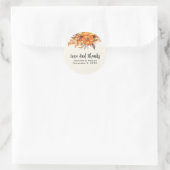 Shabby Pink Rose Runder Aufkleber (Tasche)