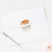 Shabby Pink Rose Runder Aufkleber (Umschlag)