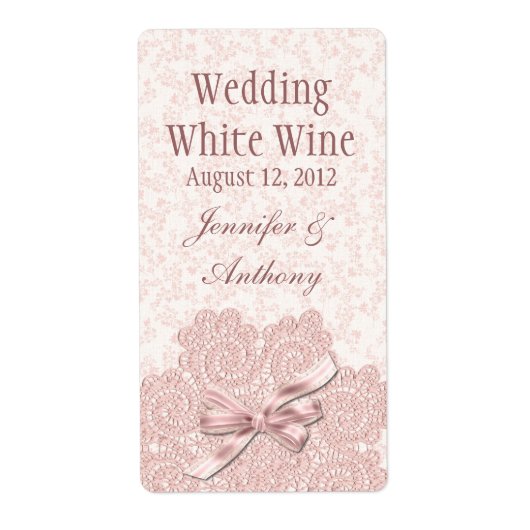 Shabby Pink Viktorianisch Wedding Mini Wein (Vorne)