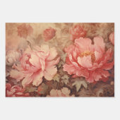 SHABBY ROMANTIC ROSE PEONY DEKORATIVE PAPIER SET (Vorderseite 3)
