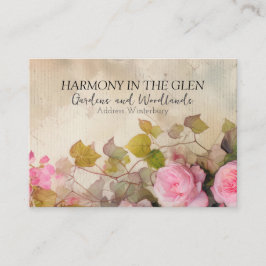 Shabby Rose Business Card Visitenkarte