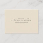 Shabby Rose Business Card Visitenkarte (Rückseite)