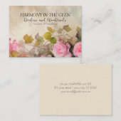 Shabby Rose Business Card Visitenkarte (Vorne/Hinten)
