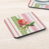 Shabby Rose Cork Untersetzer (Linke Seite)