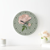 Shabby Rose Große Wanduhr (Zuhause)