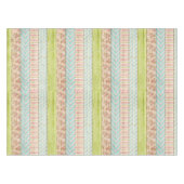 Shabby Rose Pastel Muster auf rustikale Hütte Holz Tischdecke (Vorderseite (Horizontal))