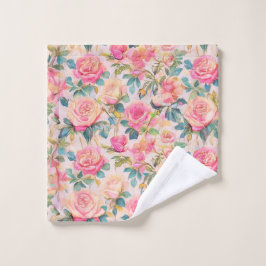 Shabby Rose Washcloth Waschlappen