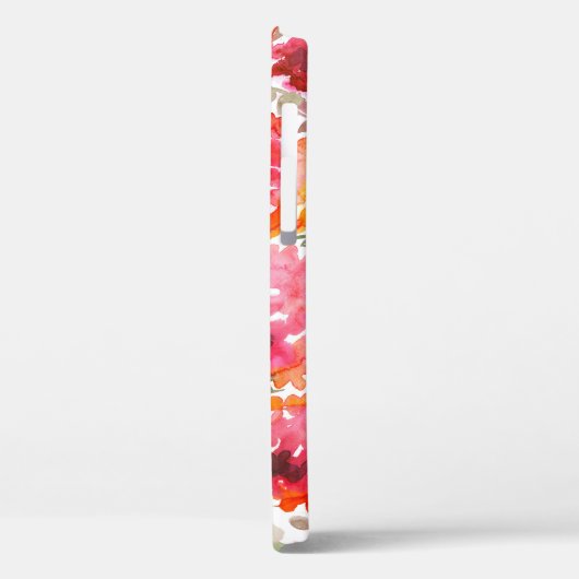 Shabby-rote Rosen, nahtloses Muster. Case-Mate iPhone Hülle (Rückseite / Links)