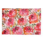 Shabby-rote Rosen, nahtloses Muster. Kissenbezug (Rückseite)