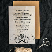 Shabby Rustic Wedding Einladung