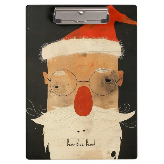 Shabby Santa Klemmbrett (Vorderseite)