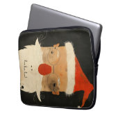 Shabby Santa Laptopschutzhülle (Vorderseite Links)