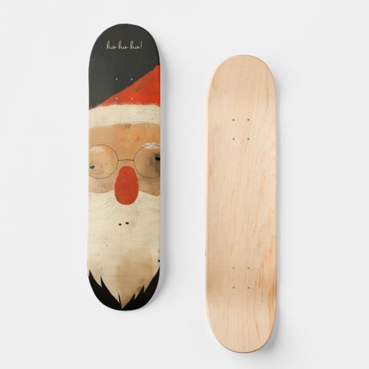 Shabby Santa Skateboard (Vorderseite)
