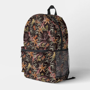 Shabby Sea Life Pattern Bedruckter Rucksack