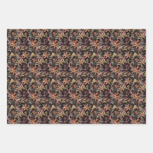 Shabby Sea Life Pattern Geschenkpapier Set (Vorderseite 2)