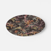 Shabby Sea Life Pattern Pappteller (Schrägansicht)