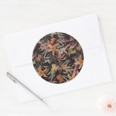 Shabby Sea Life Pattern Runder Aufkleber (Umschlag)