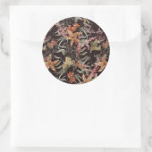 Shabby Sea Life Pattern Runder Aufkleber (Tasche)