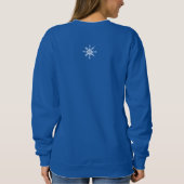 Shabby Snowflakes Patterns Winterurlaub Sweatshirt (Rückseite)