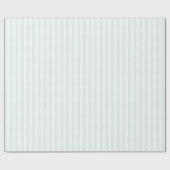 Shabby Soft Light Powder Blue Stripe Geschenk Geschenkpapier (Flach)