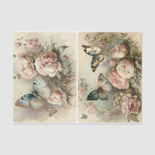 Shabby Spring Seidenpapier (Vorderseite)