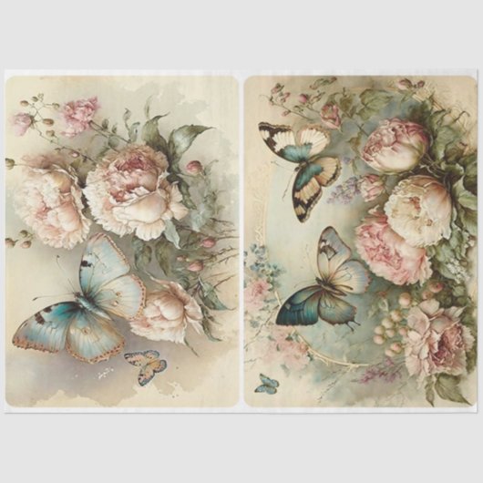 Shabby Spring Seidenpapier (Vorderseite)