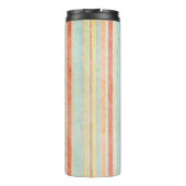 Shabby Stripes Monogramm Thermosbecher (Rückseite)