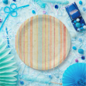 Shabby Stripes Muster Pappteller (Party)