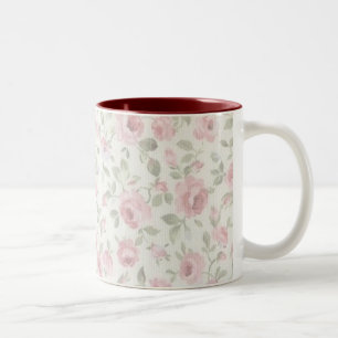 Shabby Sweet Petite Pink Roses Tasse