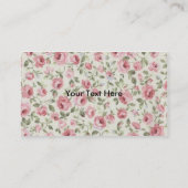 Shabby Sweet Rose Visitenkarte (Rückseite)