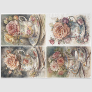 Shabby Teacups Seidenpapier