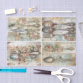 Shabby Utensils Seidenpapier (Handwerk)