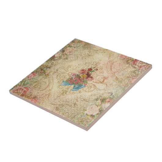 Shabby Vintag Floral Tile Fliese (Seite)