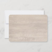 Shabby Vintag Rose Rustic Wedding RSVP (Rückseite)