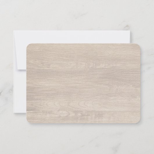 Shabby Vintag Rose Rustic Wedding RSVP (Rückseite)